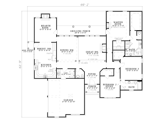 House Plans, Home Plans and floor plans from Ultimate Plans